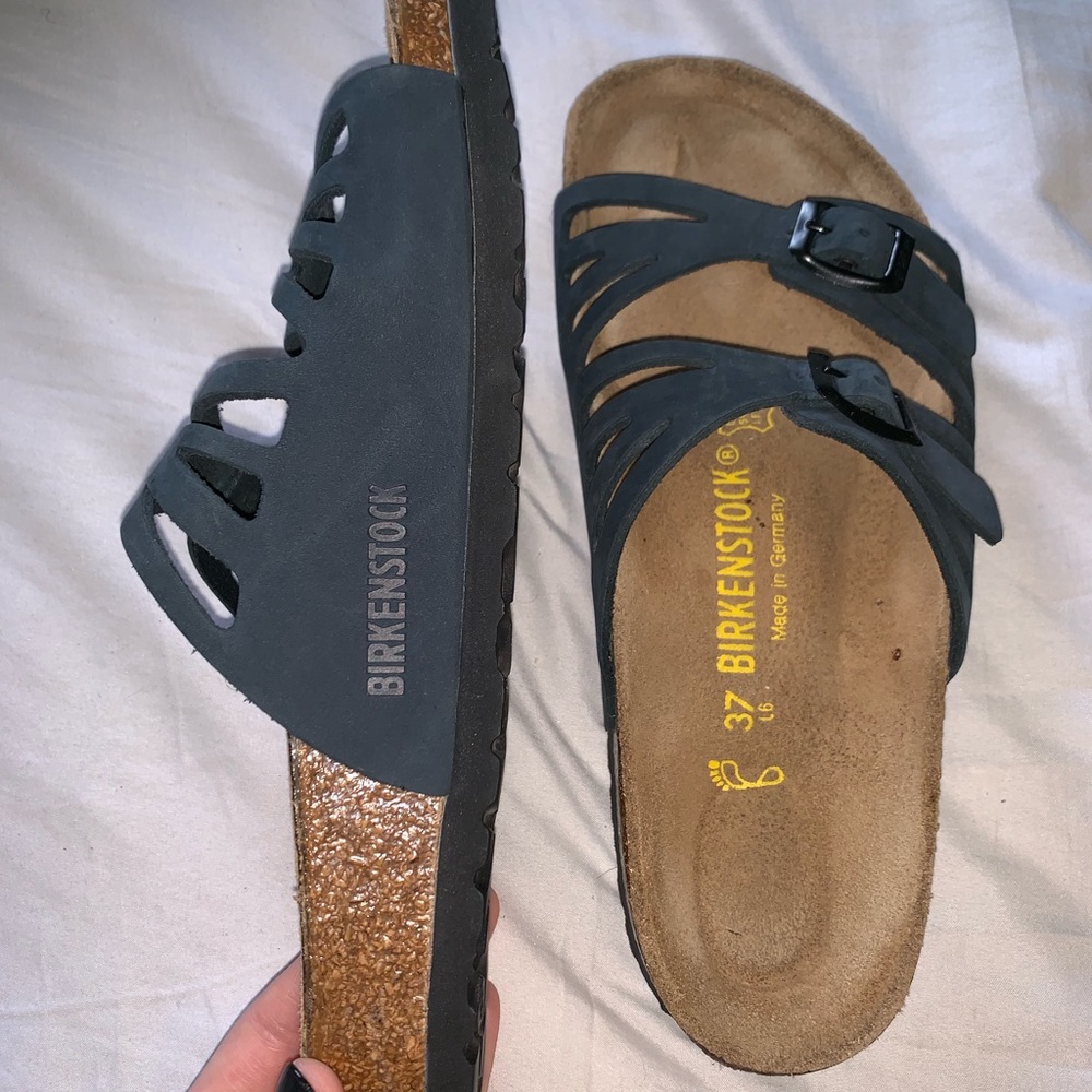 Navy Blue Granada Birkenstock’s 37
